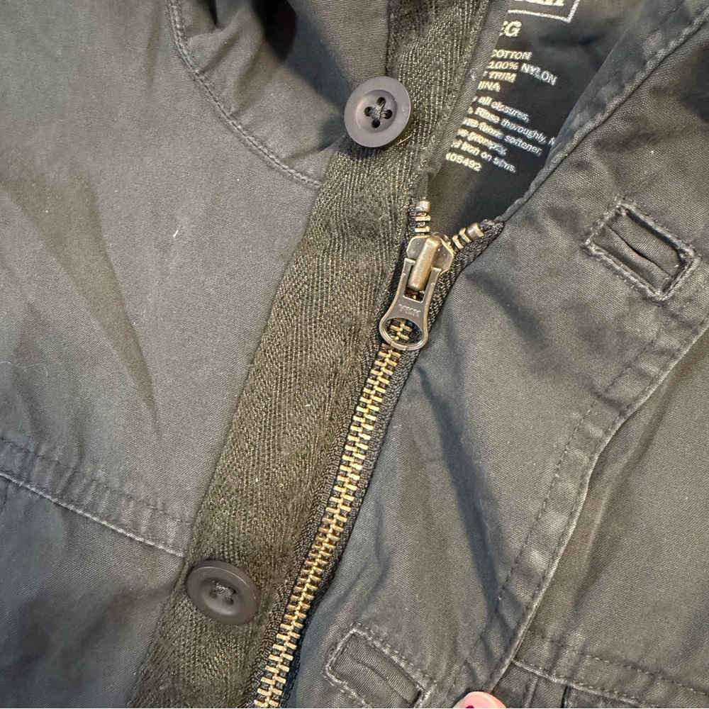 L.L. Bean Jacket Mens Green Field Coat Military Style Tactical Utility Medium - Picture 5 of 6